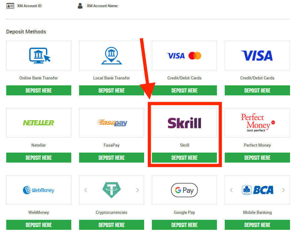 Hoe geld deposito's op XM Indonesia Hoe geld deposito's op XM Indonesia