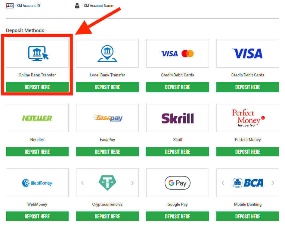 Hoe geld deposito's op XM Indonesia Hoe geld deposito's op XM Indonesia