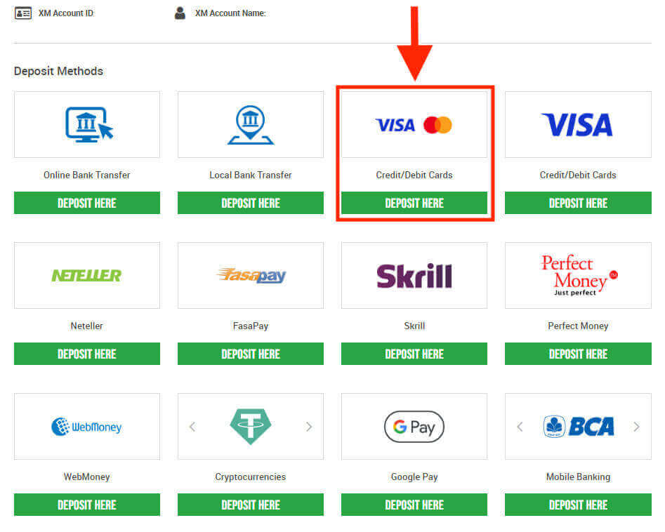Hoe geld deposito's op XM Indonesia Hoe geld deposito's op XM Indonesia