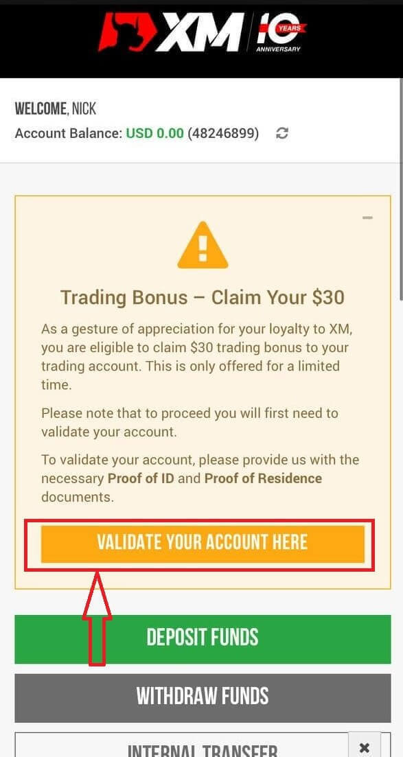 Cara memverifikasi akun di xm Cara memverifikasi akun di xm